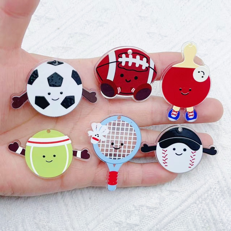 Badminton Date - 10Pcs Acrylic rugby football badminton racket