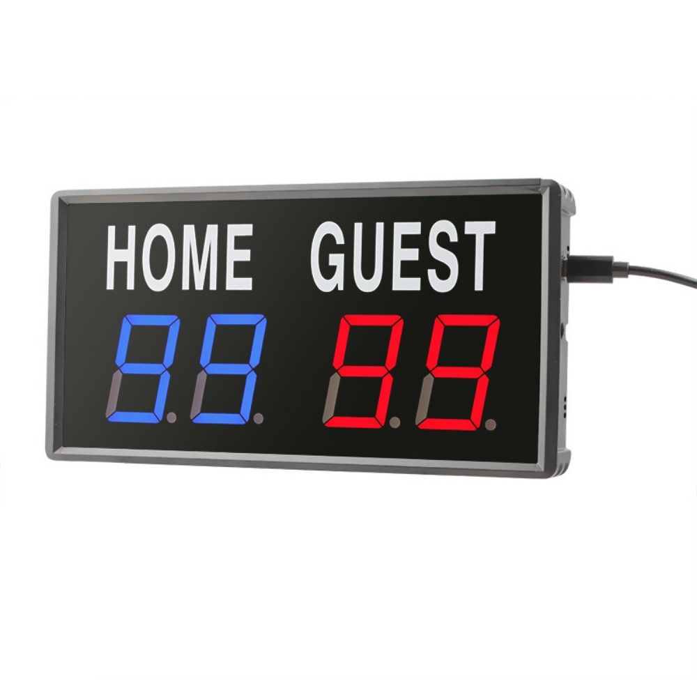 Scoreboard Digital - 4-Digit LED Digital Scoreboard Remote Multifunctional