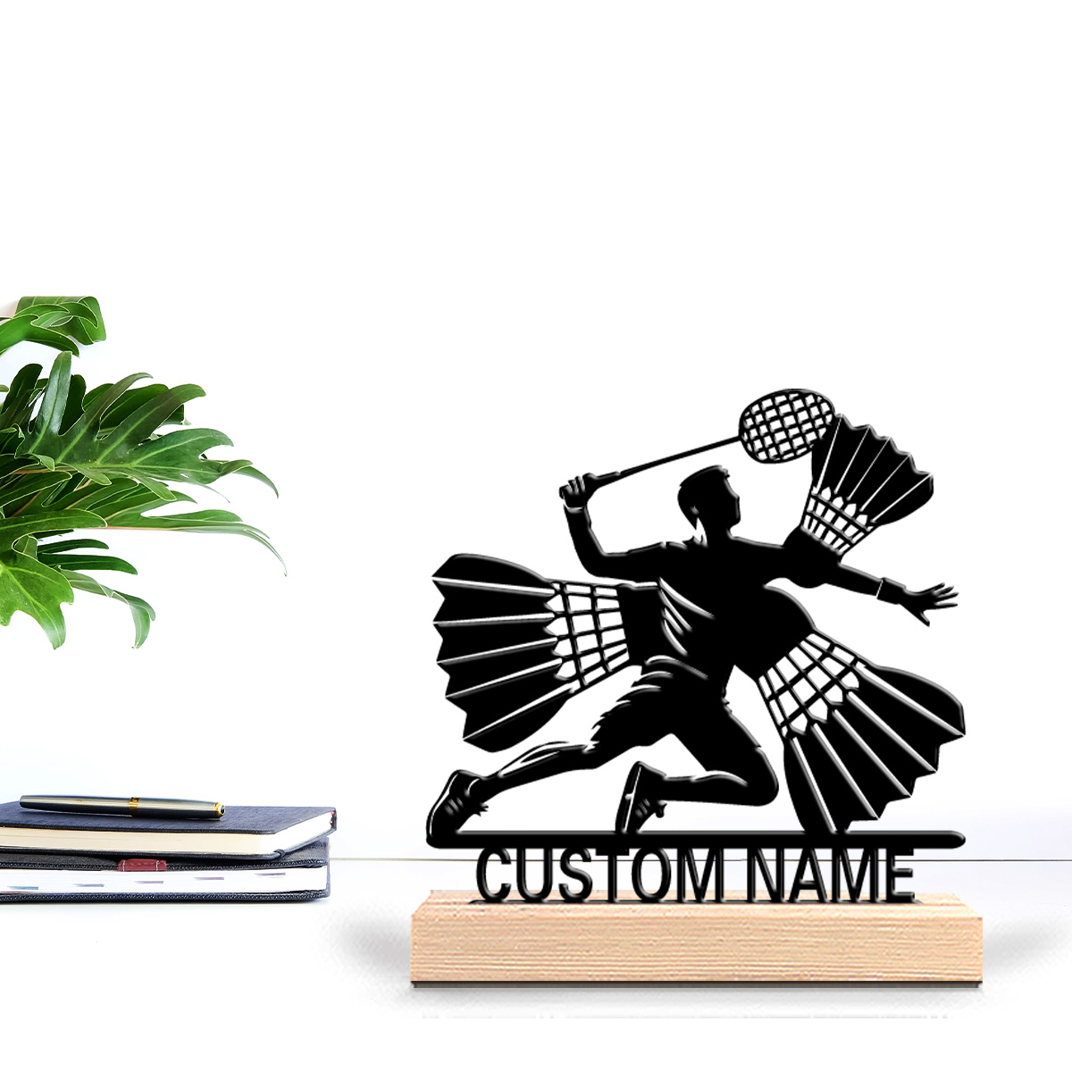 Badminton Area - 1pc Abstract Badminton expert Customized Name