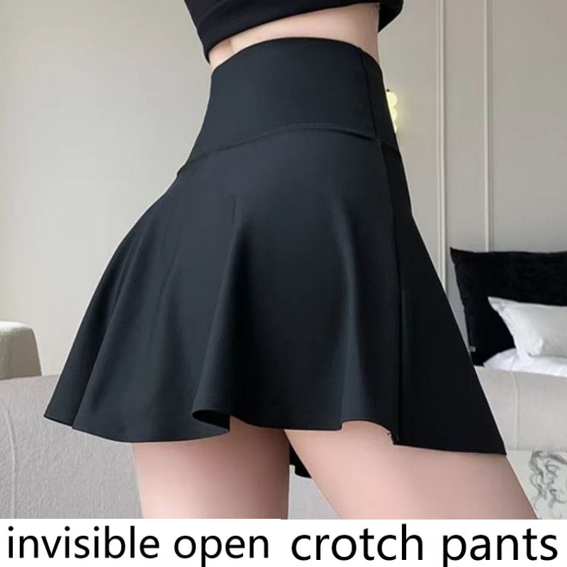 Badminton Date - Invisible crotch pants, summer fake two-piece