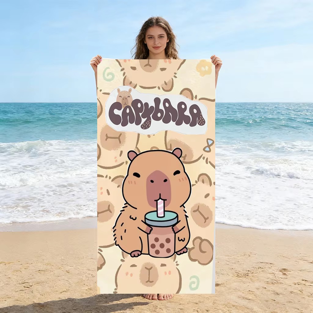 Capybara Cartoon Quick-Drying  - Towel Small Sport 评论和价格