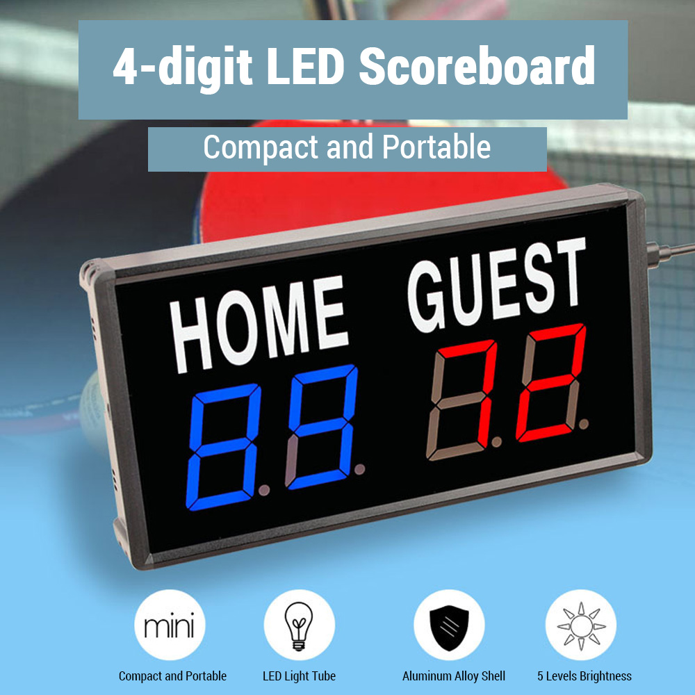 Portable 4 Digit LED Scoreboar - Scoreboard Digital 评论和价格