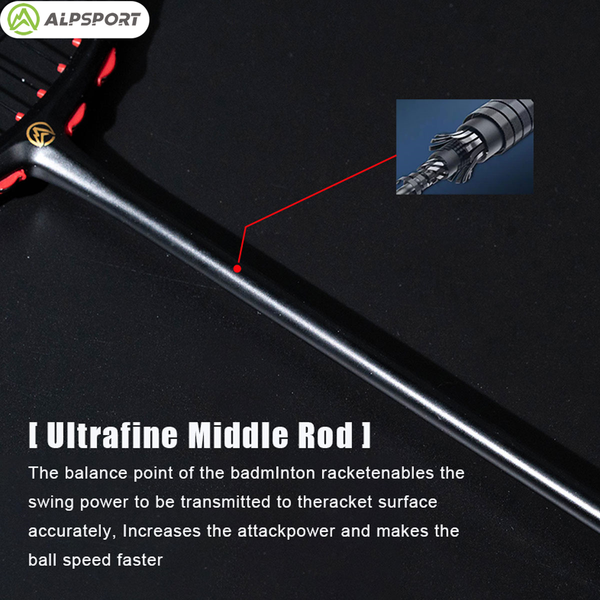 Alpsport MH-V5 5U 75g Wave Leg - Li Ning Racket 评论和价格