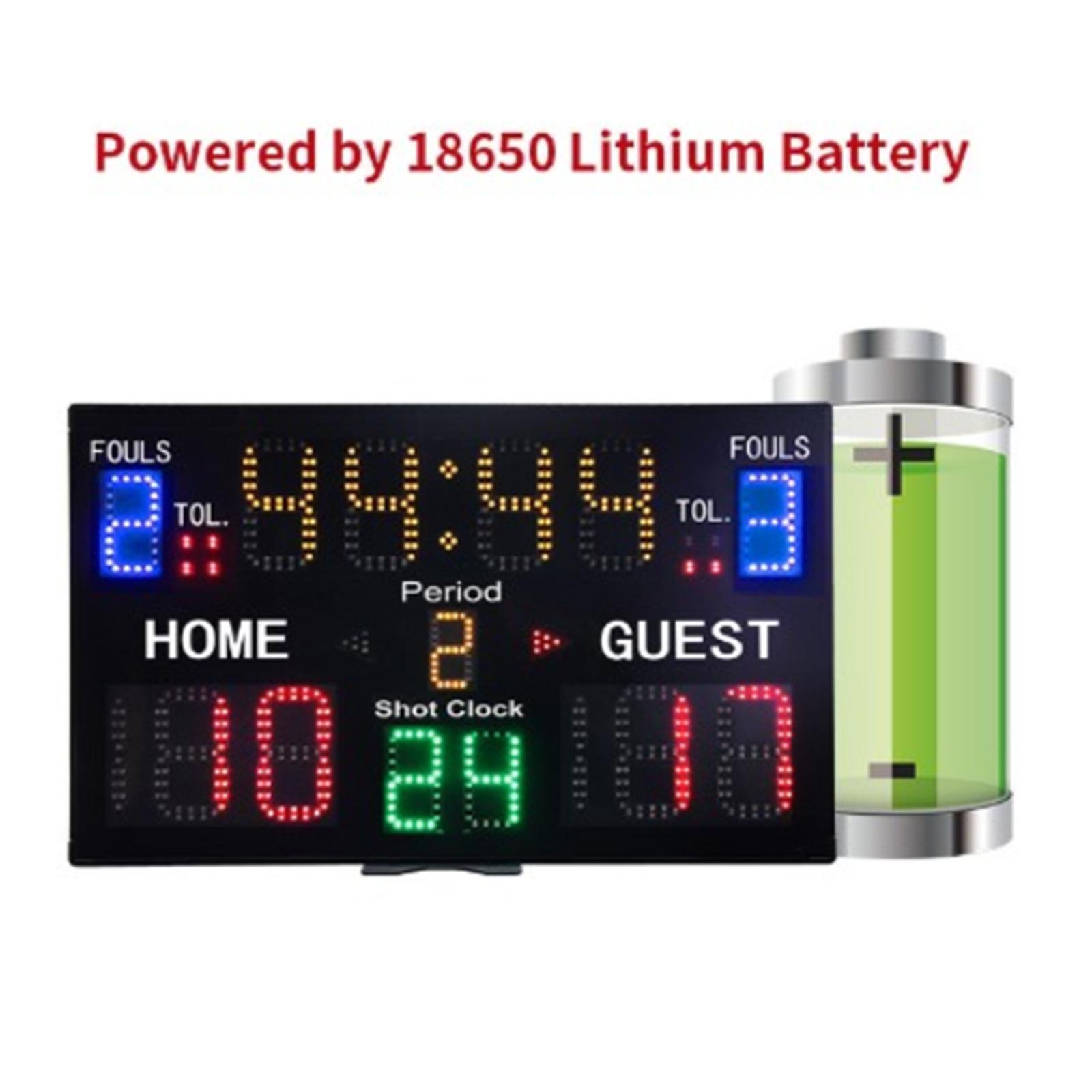 Indoor Basketball Scoreboard w - Scoreboard Digital 评论和价格